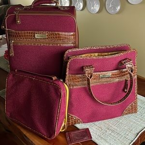 7 piece weekender luggage set Samantha Brown